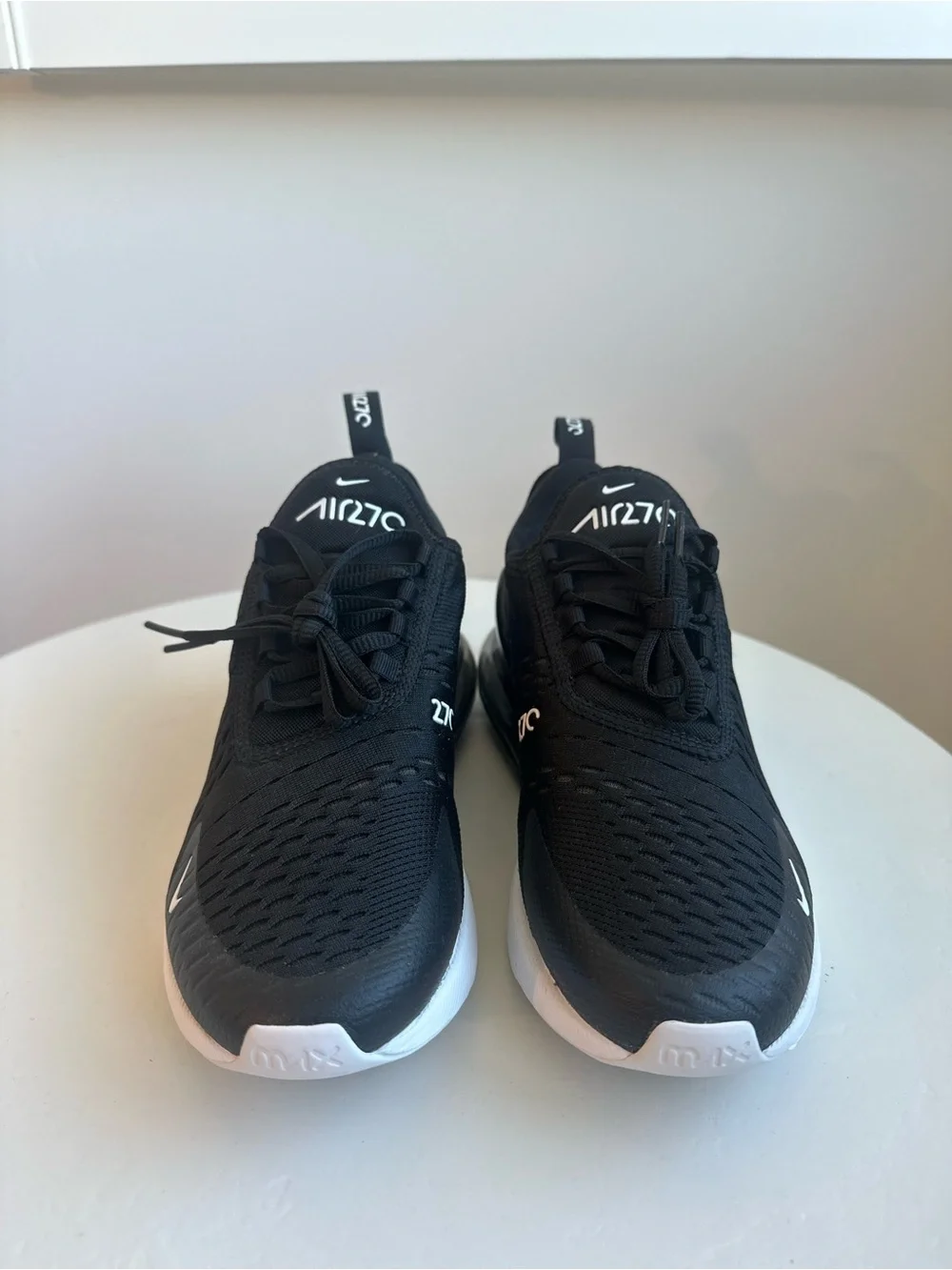 Nike Black and White Air Max 270 Style Sneakers